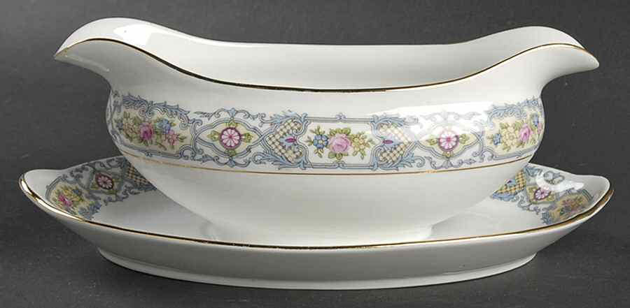 The Coniston Gravy Boat with Attached Underplate by Noritake-1