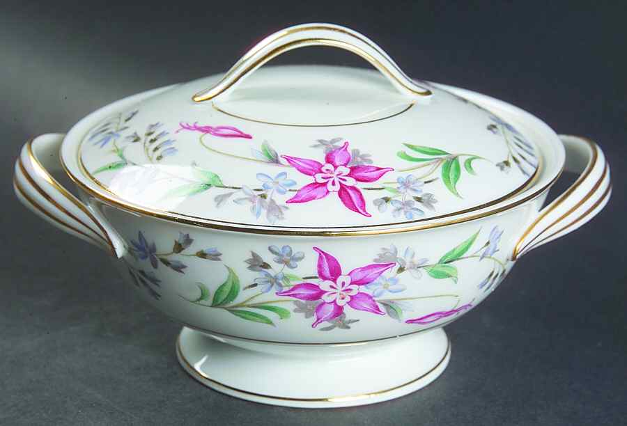 Constance Sugar Bowl & Lid by Noritake-1