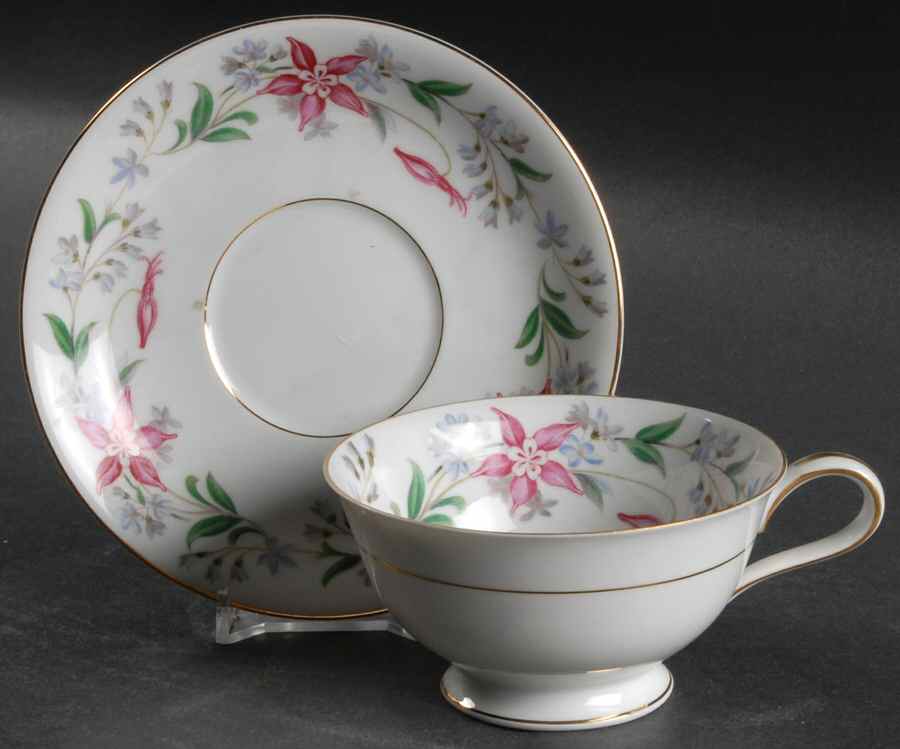 Constance Footed Cup & Saucer Set by Noritake-1