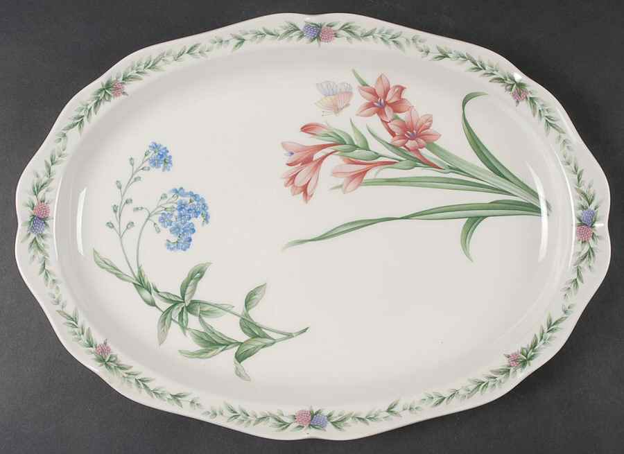 Conservatory 14" Oval Serving Platter by Noritake-1