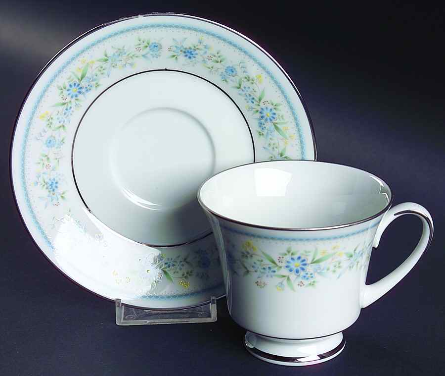 Contentment Footed Cup & Saucer Set by Noritake-1