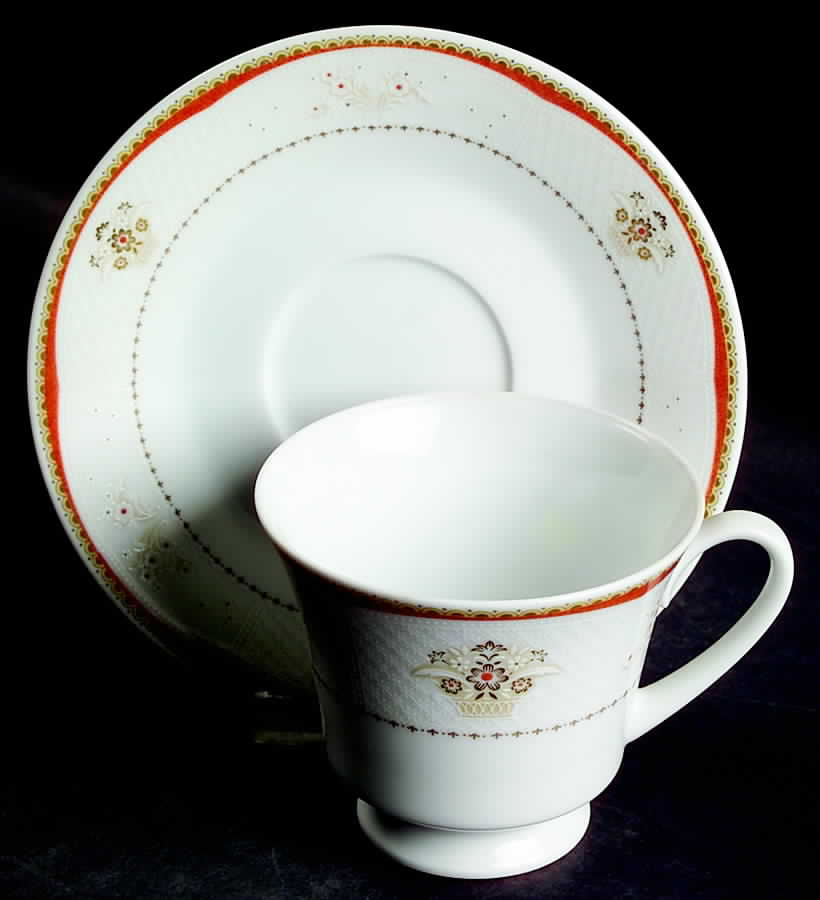 Contessa Footed Cup & Saucer Set by Noritake-1