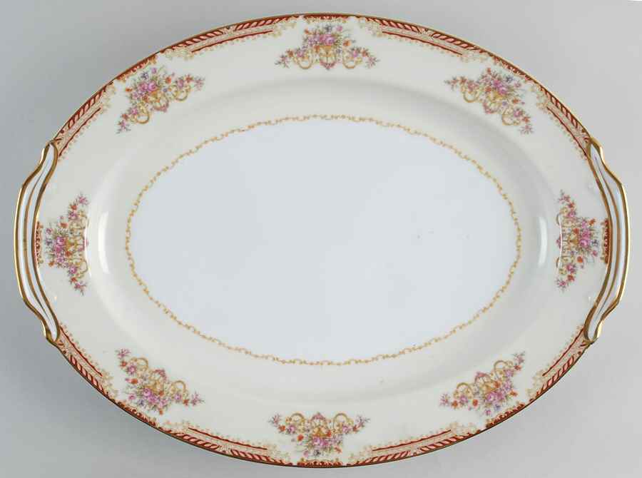 Conway 16" Oval Serving Platter by Noritake-1