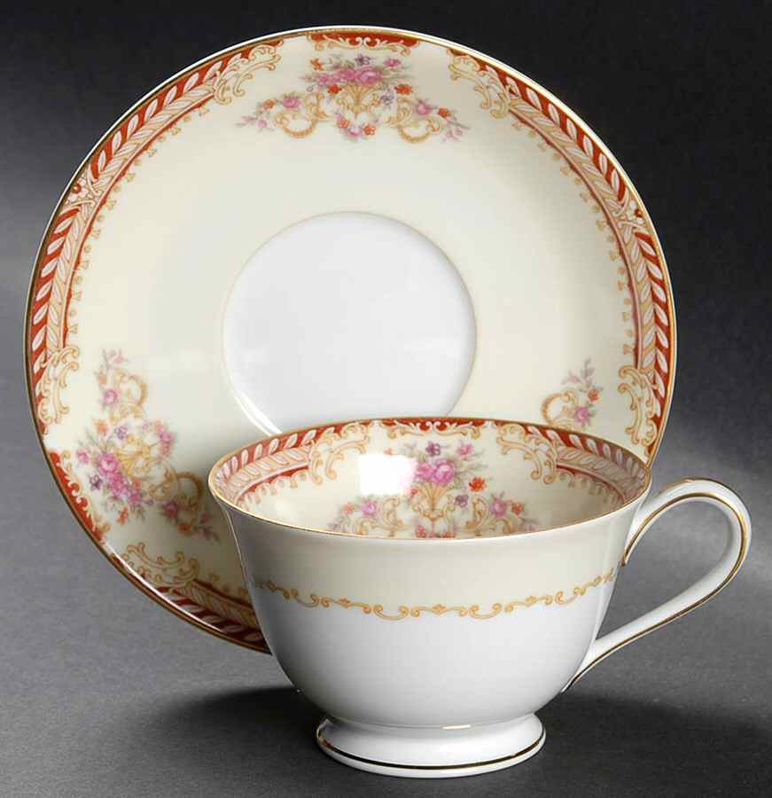 Conway Footed Cup & Saucer Set by Noritake-1