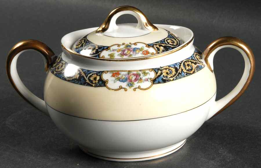 Copley (Cream Rim) Sugar Bowl & Lid by Noritake-1