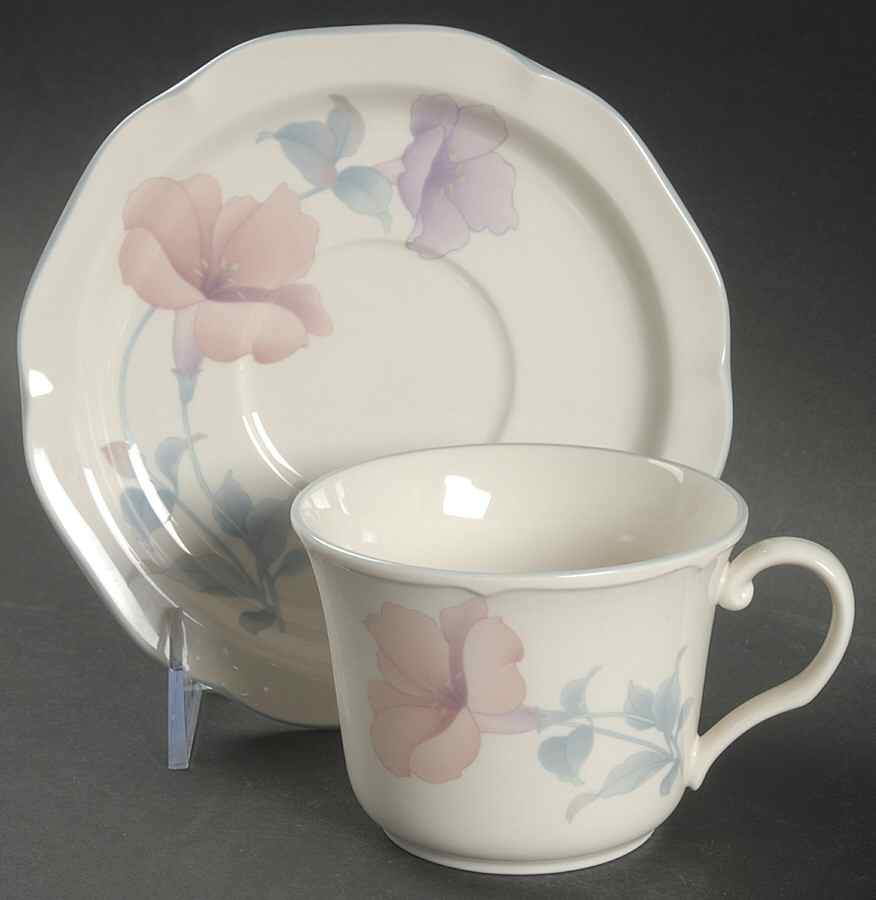 Coram Flat Cup & Saucer Set by Noritake-1