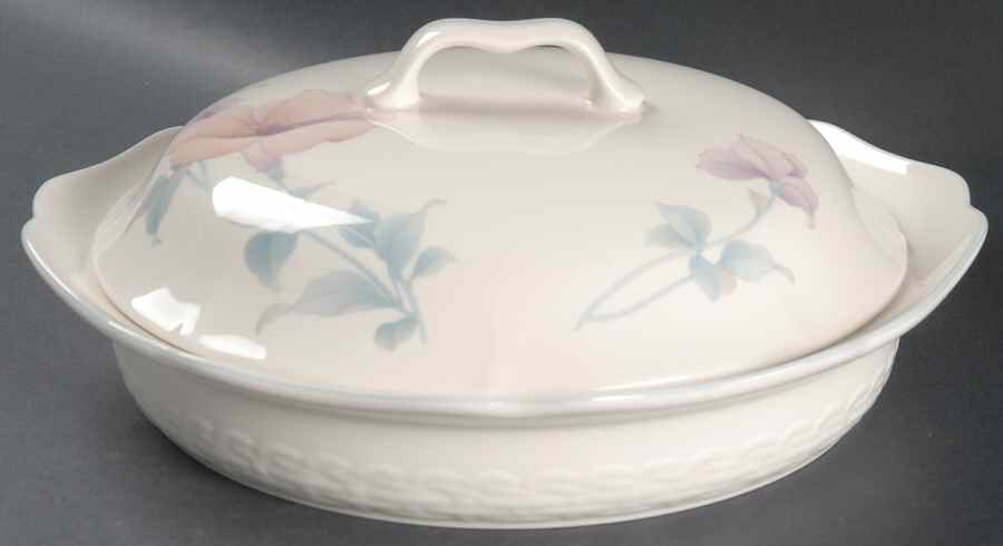 Coram 1 Qt Round Shallow Covered Casserole/Pie/Quiche by Noritake-1