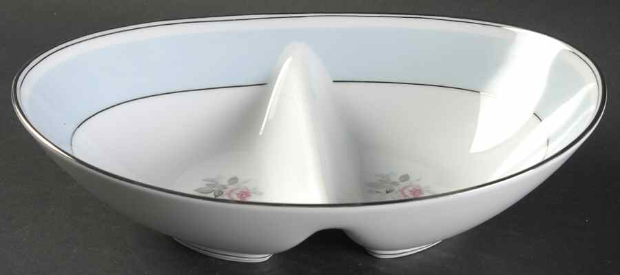 Corday 10" Oval Divided Vegetable Bowl by Noritake-1