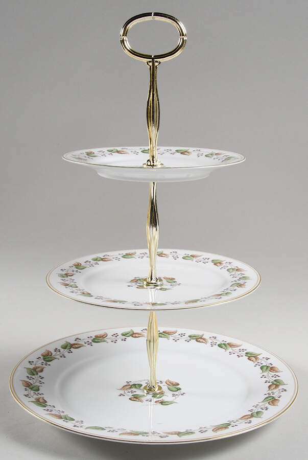 Cordova 13 7/8"-14 1/4" 3-Tiered Serving Tray(DP,SP,BB) HC by Noritake-1