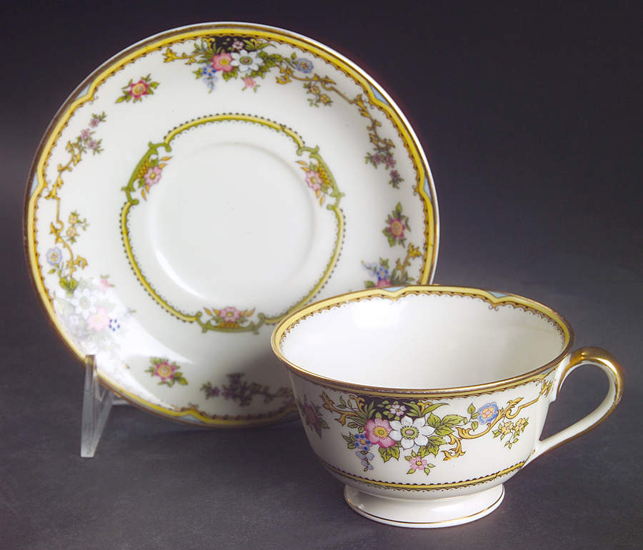 Cordova Footed Cup & Saucer Set by Noritake-1