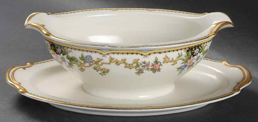 Cordova Gravy Boat with Attached Underplate by Noritake-1