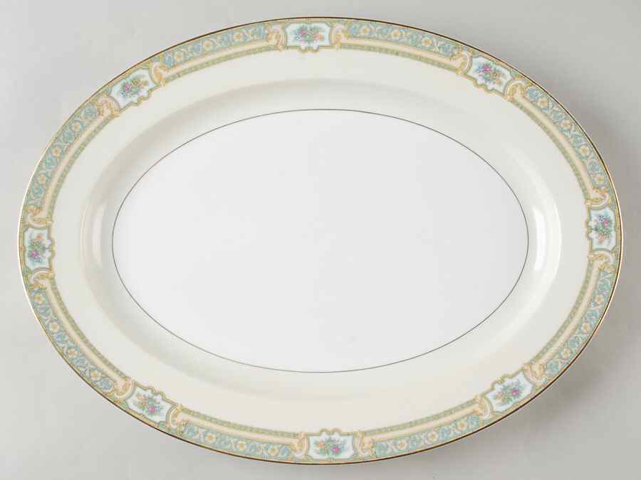Corinthia 16" Oval Serving Platter by Noritake-1