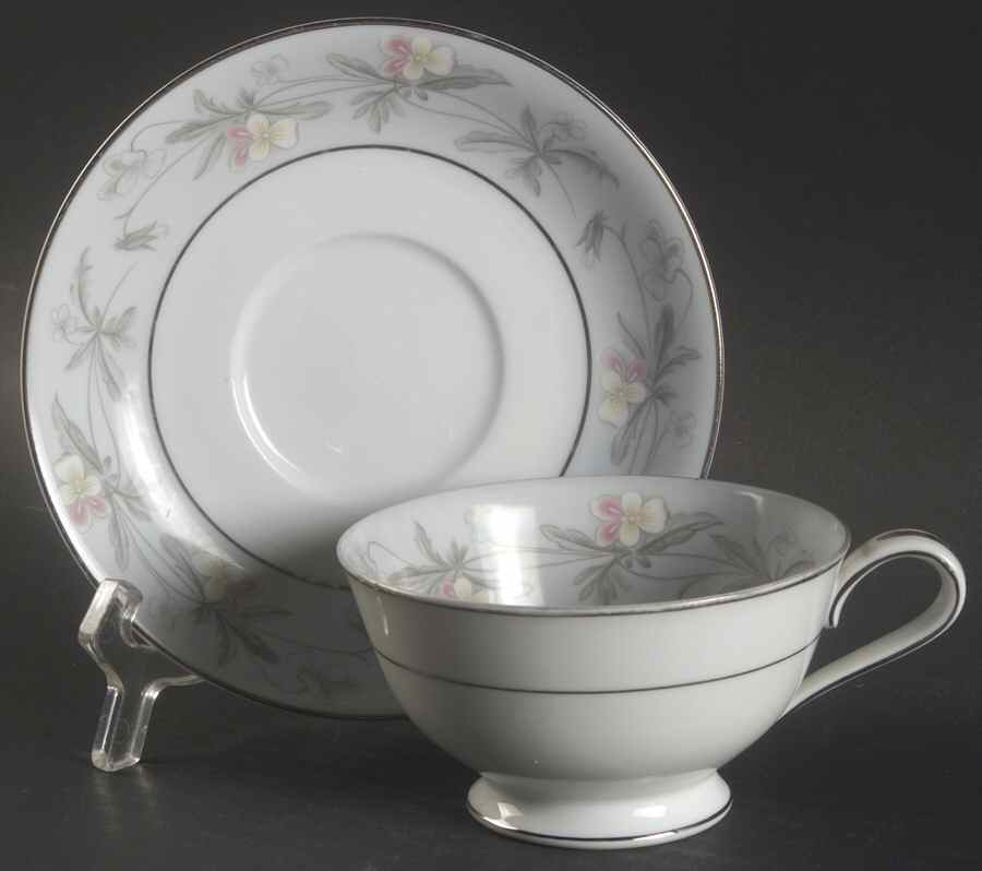 Corinne Footed Cup & Saucer Set by Noritake-1