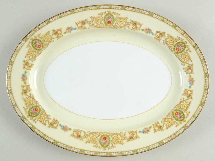 Corinne 11" Oval Serving Platter by Noritake-1