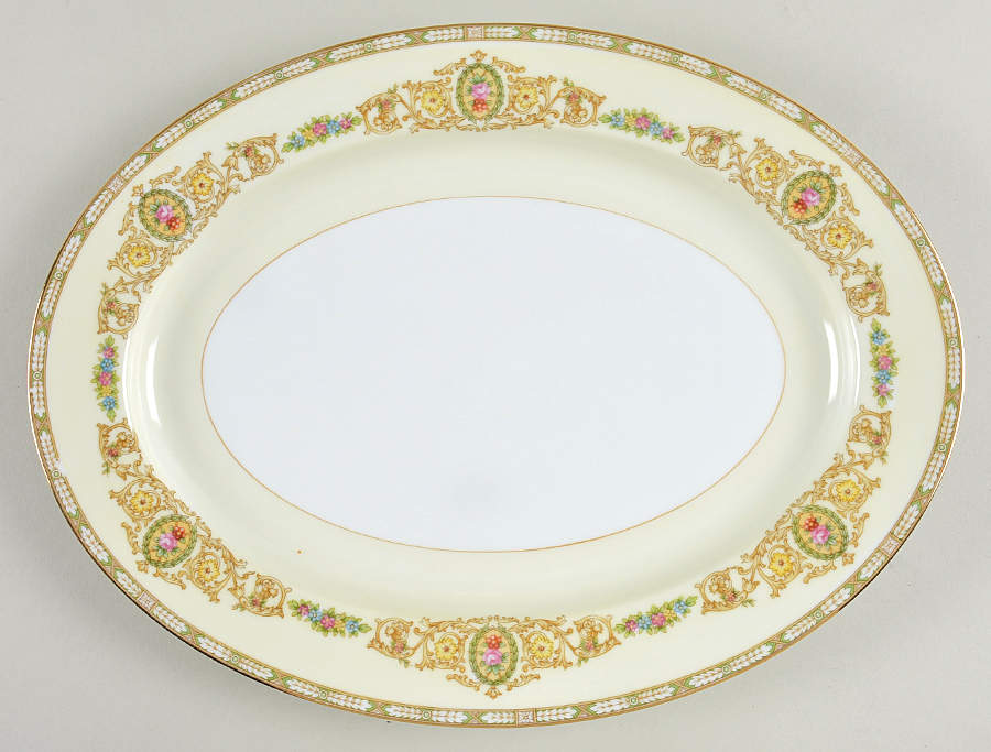 Corinne 13" Oval Serving Platter by Noritake-1