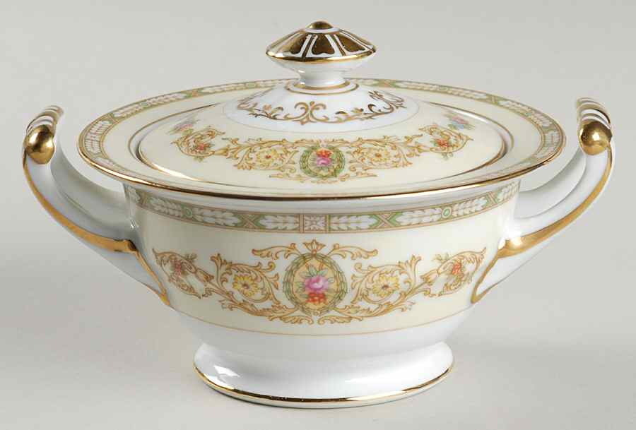 Corinne Sugar Bowl & Lid by Noritake-1