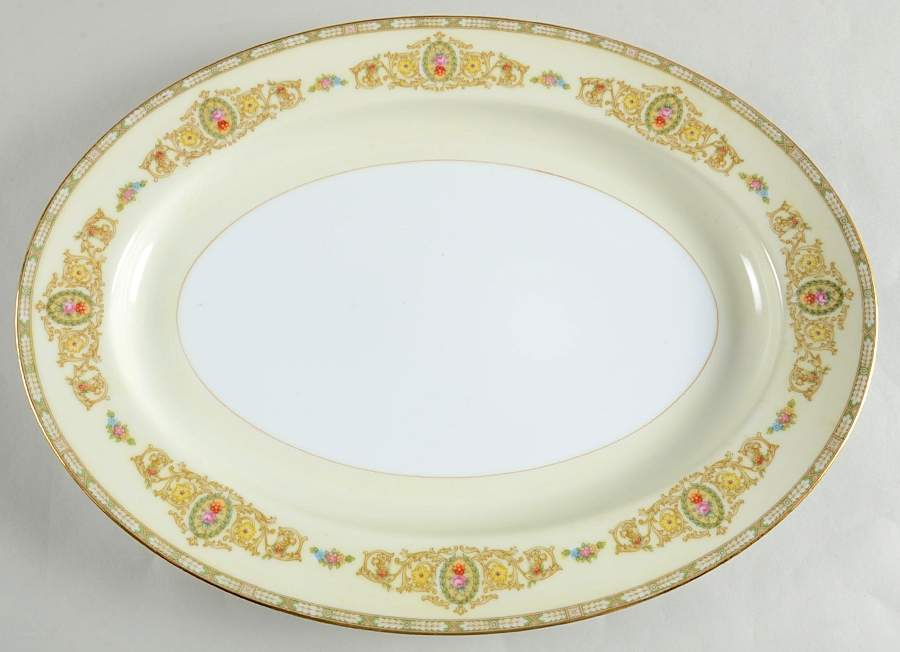 Corinne 16" Oval Serving Platter by Noritake-1