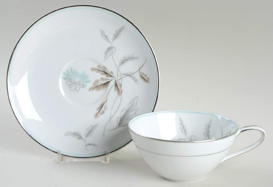 Corliss Flat Cup & Saucer Set by Noritake-1