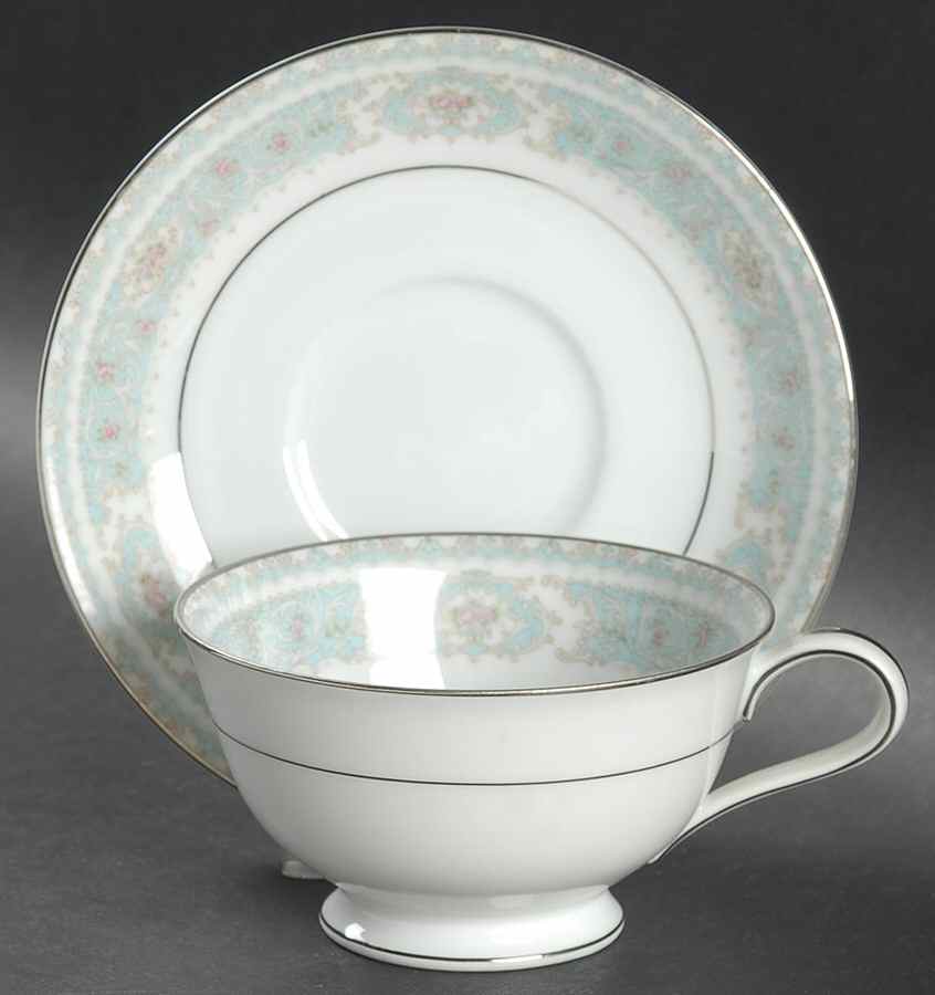Cornwall Footed Cup & Saucer Set by Noritake-1