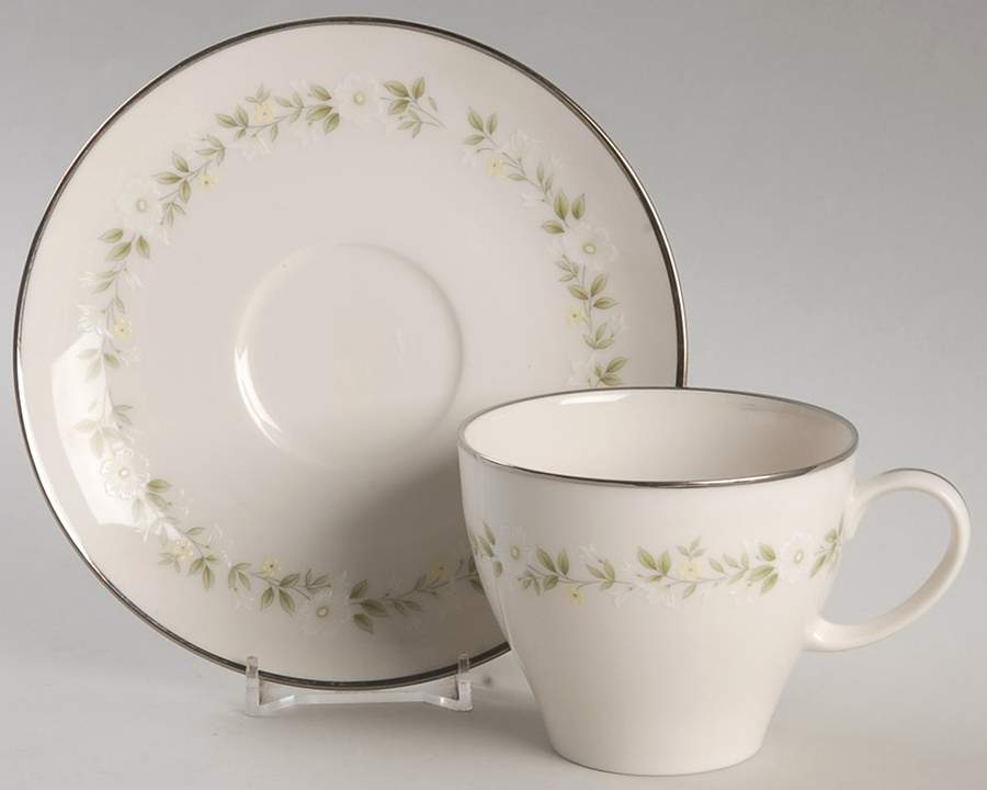Cornelia Flat Cup & Saucer Set by Noritake-1