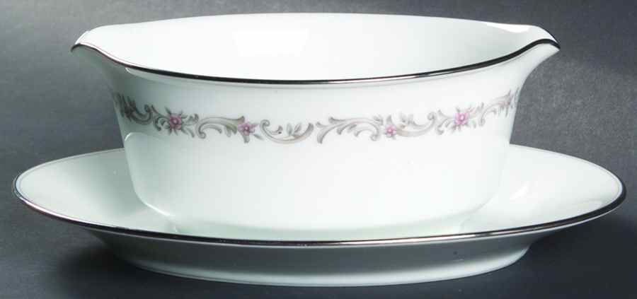 Corona Gravy Boat with Attached Underplate by Noritake-1