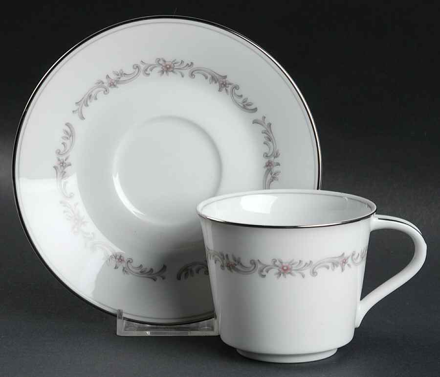 Corona Flat Cup & Saucer Set by Noritake-1