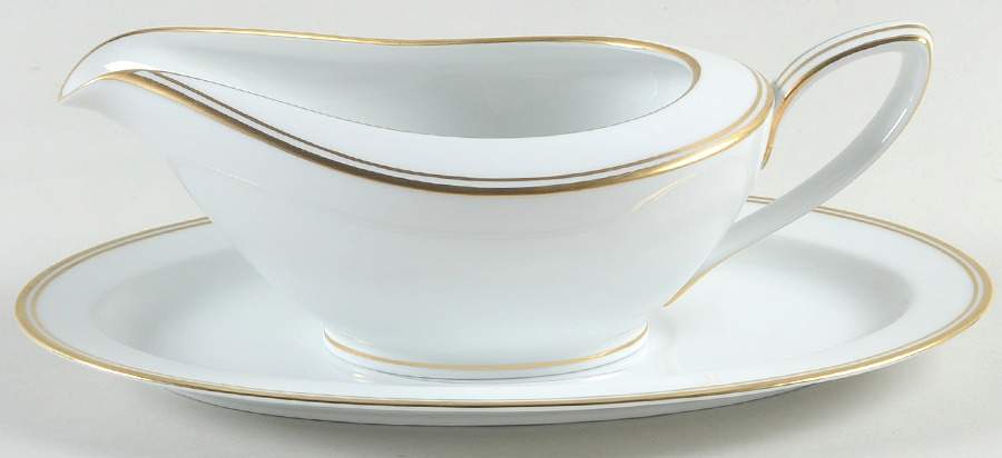 Coronet Gravy Boat & Underplate by Noritake-1