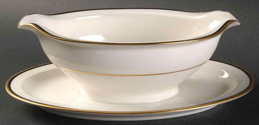 Coronet Gravy Boat with Attached Underplate by Noritake-1