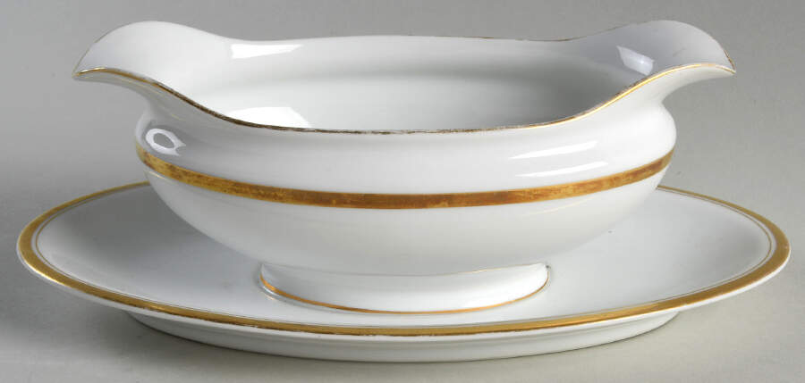 Coronet Gravy Boat with Attached Underplate by Noritake-1