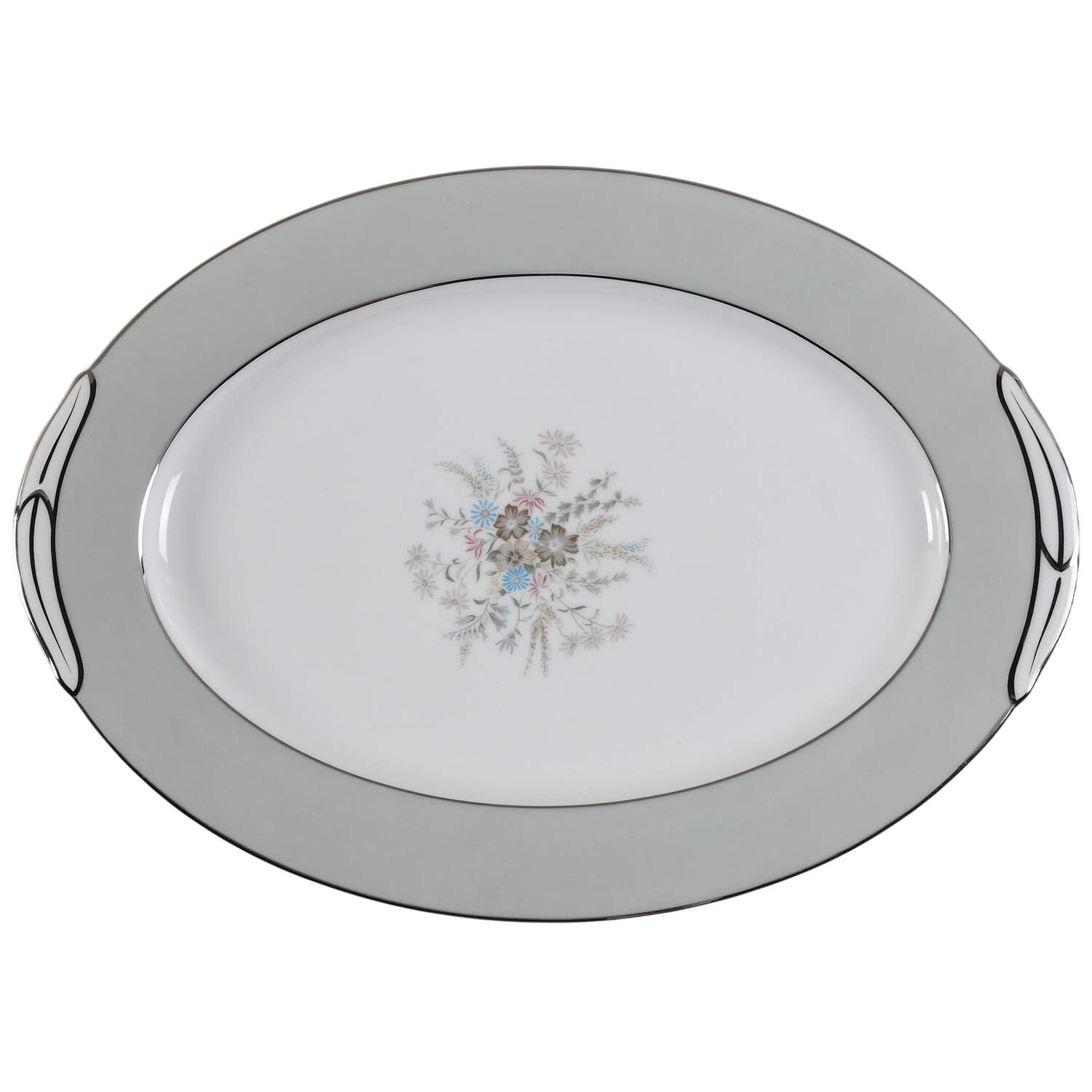 Corsage (5820) 13" Oval Serving Platter by Noritake-1