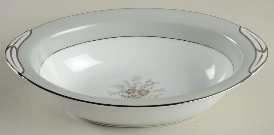 Corsage (5820) 10" Oval Vegetable Bowl by Noritake-1