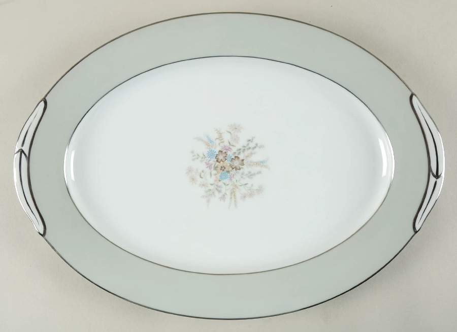 Corsage (5820) 16" Oval Serving Platter by Noritake-1