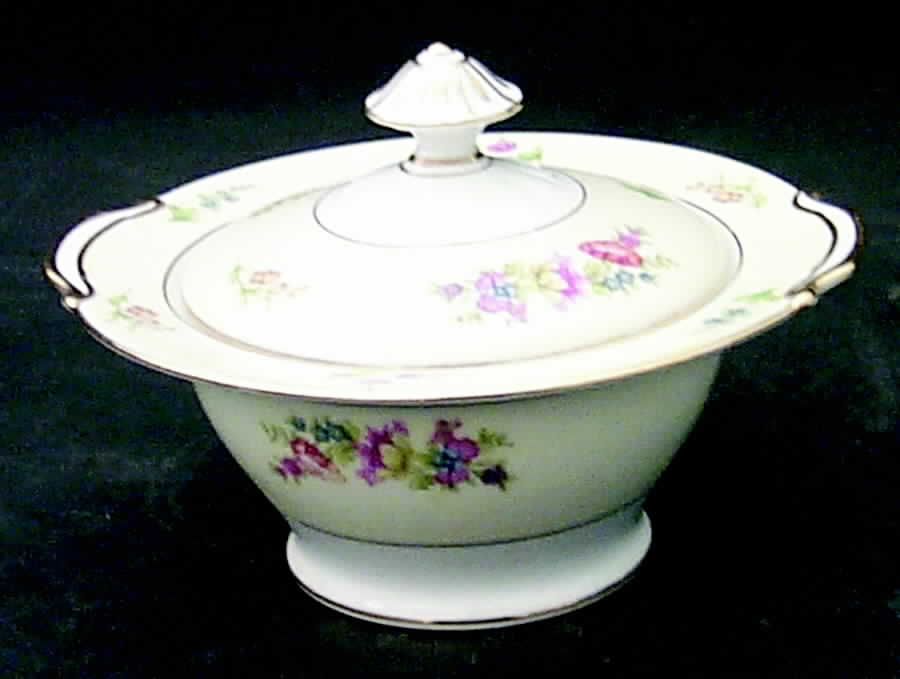Corsage (4019) Sugar Bowl & Lid by Noritake-1