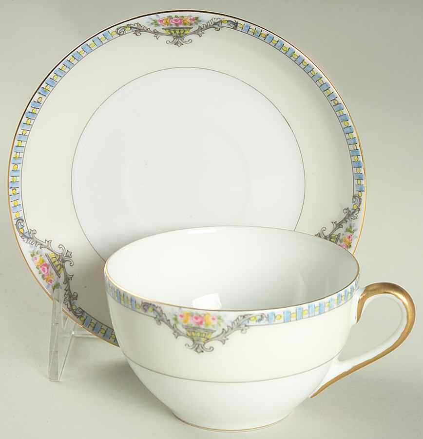 Cortez Flat Cup & Saucer Set by Noritake-1