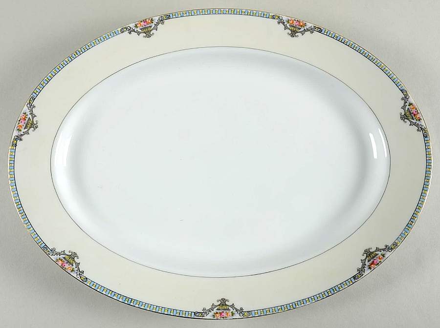 Cortez 14" Oval Serving Platter by Noritake-1
