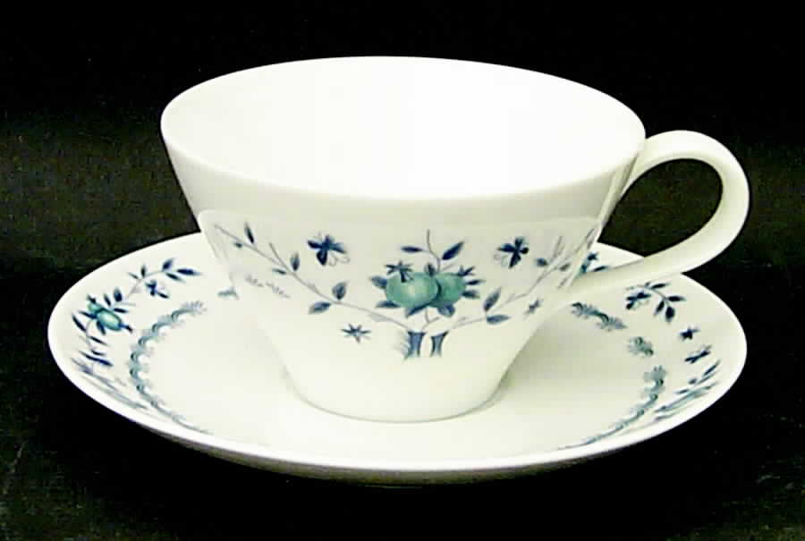 Country Side Flat Cup & Saucer Set by Noritake-1