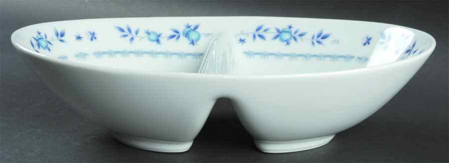 Country Side 10" Oval Divided Vegetable Bowl by Noritake-1