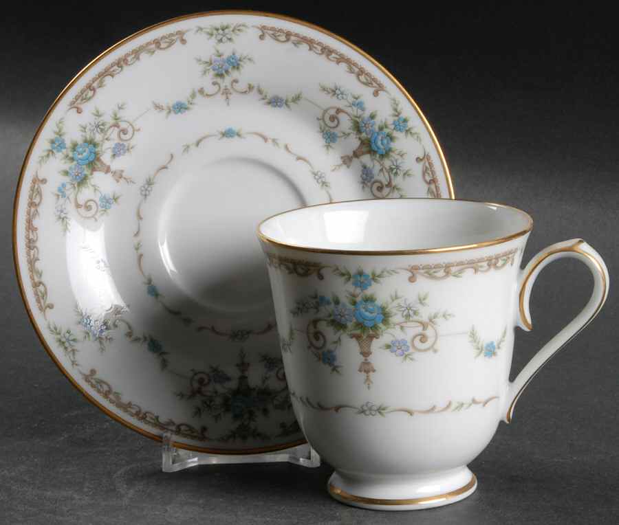 Cotillion Footed Cup & Saucer Set by Noritake-1