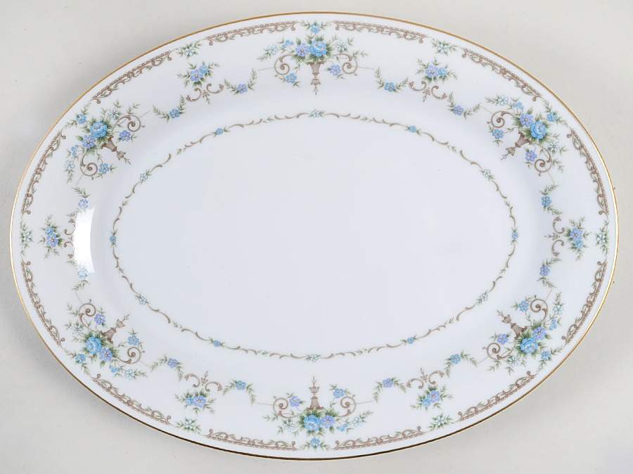 Cotillion 14" Oval Serving Platter by Noritake-1