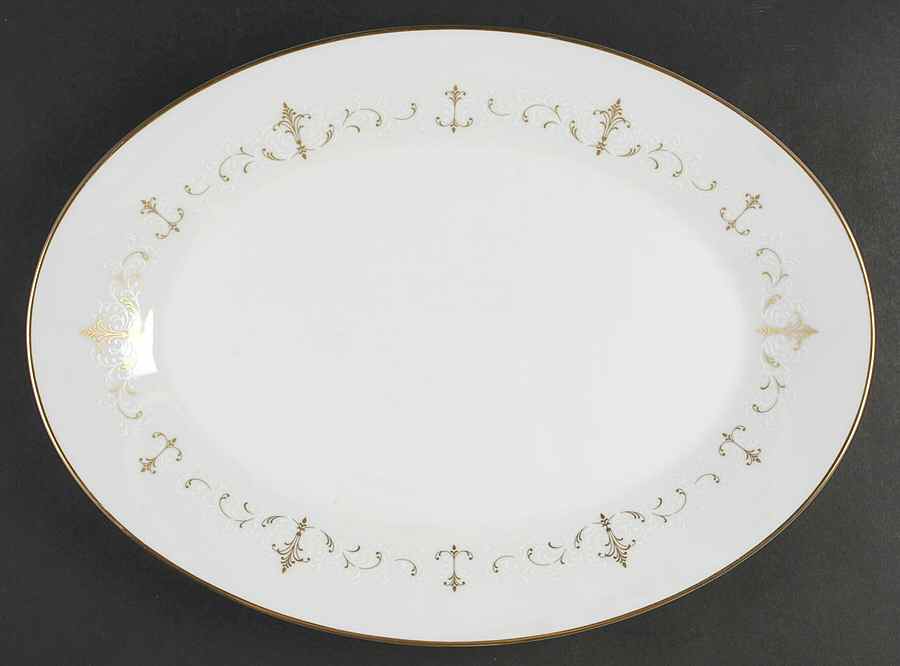 Courtney 16" Oval Serving Platter by Noritake-1