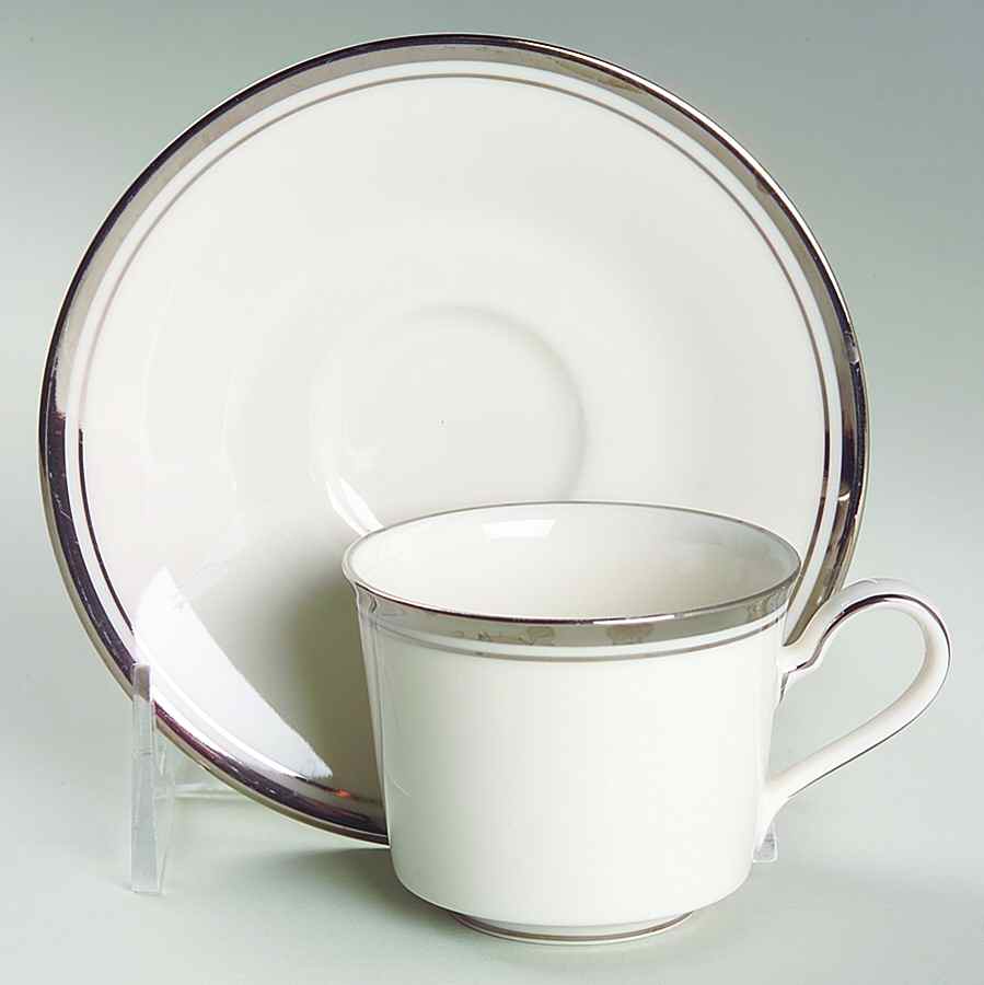 Countess Flat Demitasse Cup & Saucer Set by Noritake-1