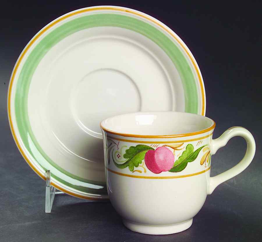 Countrywood Footed Cup & Saucer Set by Noritake-1