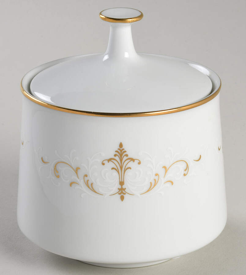 Courtney Sugar Bowl & Lid by Noritake-1