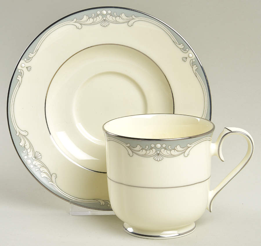 Cousteau Footed Cup & Saucer Set by Noritake-1