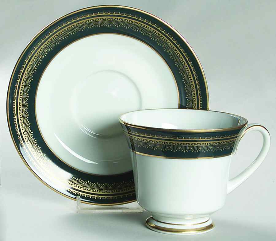 Coventry Footed Cup & Saucer Set by Noritake-1