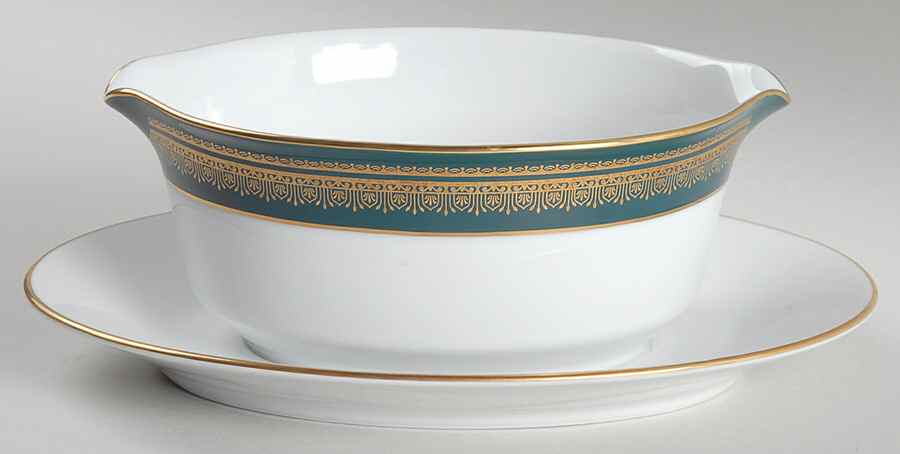 Coventry Gravy Boat with Attached Underplate by Noritake-1