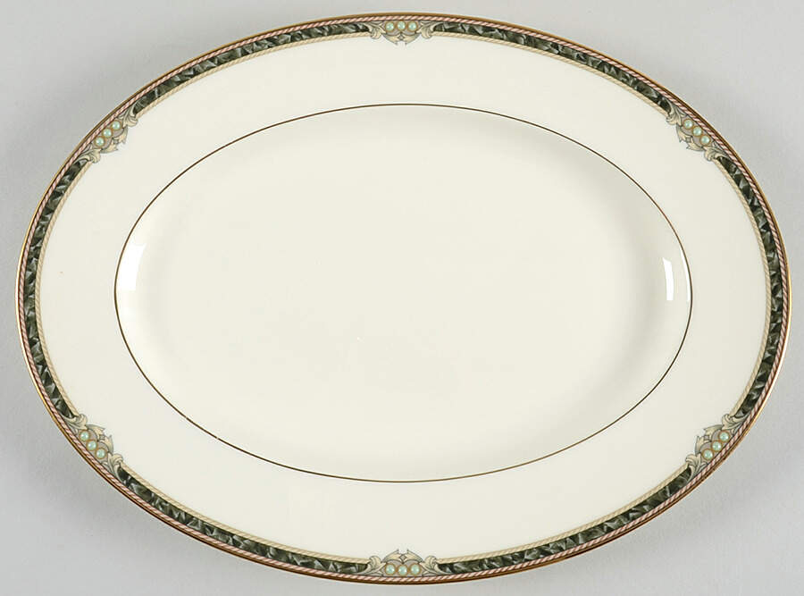Covina 12" Oval Serving Platter by Noritake-1