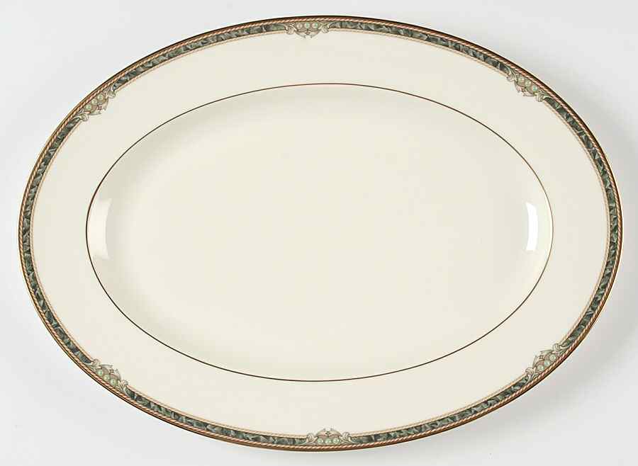 Covina 14" Oval Serving Platter by Noritake-1