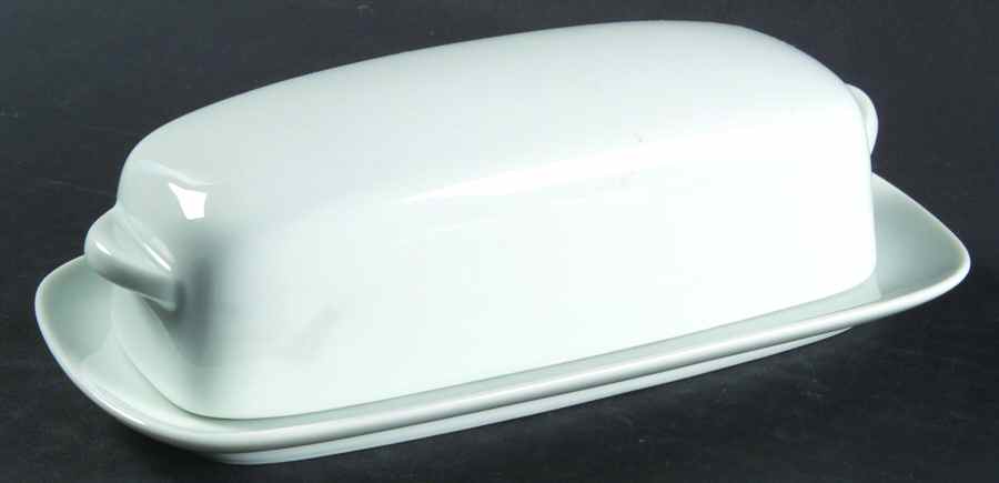 Commander White 1/4 Lb Covered Butter by Noritake-1