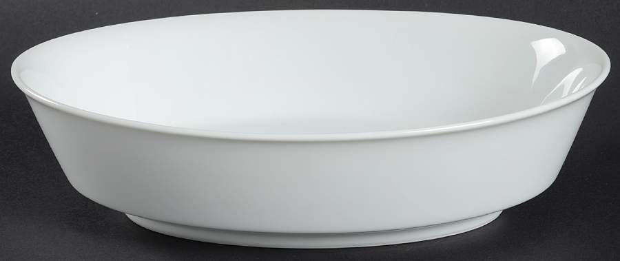 Commander White 9" Oval Vegetable Bowl by Noritake-1